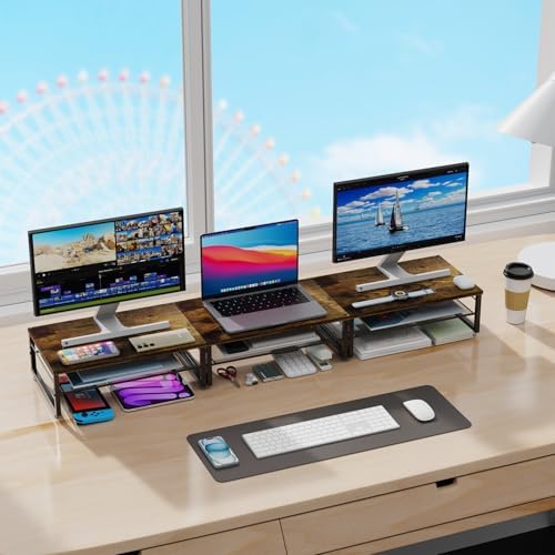 gianotter 2-Tier Wood Monitor Stand Riser - Image 5