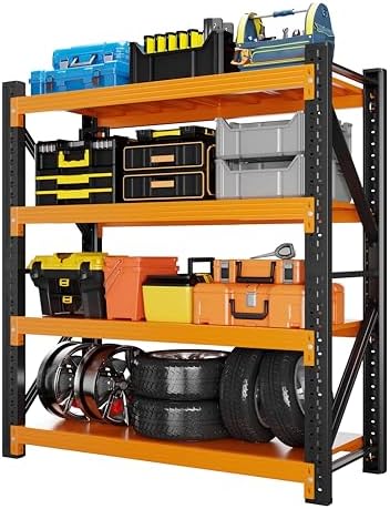 Heavy‑Duty Metal Garage Shelving Unit, 3000 LBS Total Load Capacity by KOBITOGarageStorageShelves