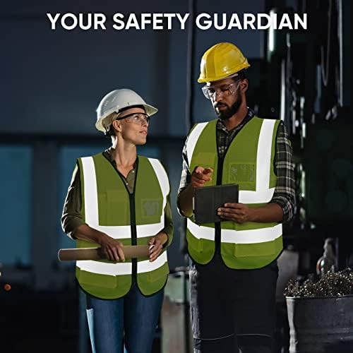 TICONN High Visibility Reflective Safety Vest for Men & Women, ANSI Class 2 - Image 6
