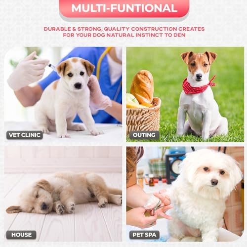 FDW | 24" Foldable Metal Dog Crate | Pink | Cage for Small Dogs - Image 3