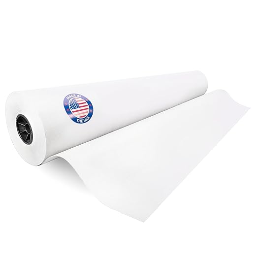 White Kraft Paper Roll 48" x 8640" by IDLPackaging