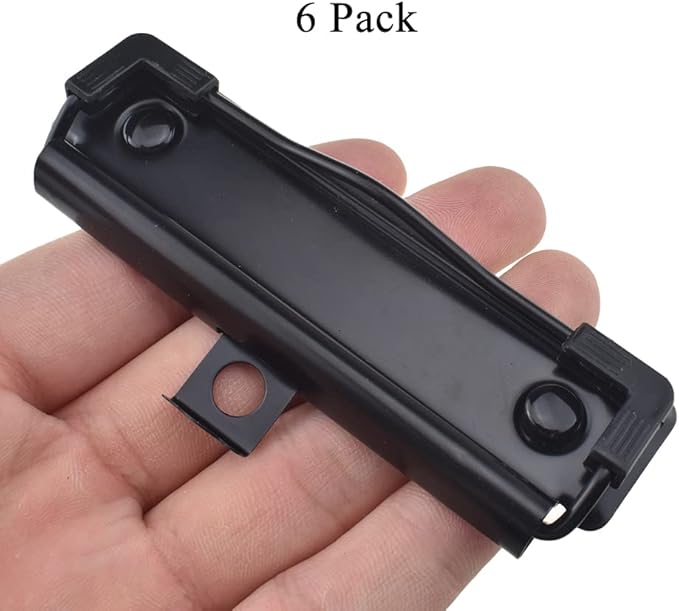 HAHIYO 3.94 Inches Black Metal Clipboard Clips - Image 6