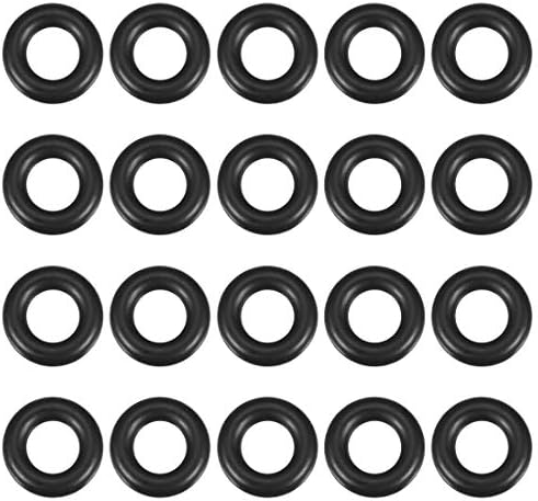 uxcell Nitrile Rubber O-Rings 19mm OD 12mm ID 3.5mm Width, Metric Sealing Gasket for Automotive Machine Plumbing, Pack of 20 by uxcell