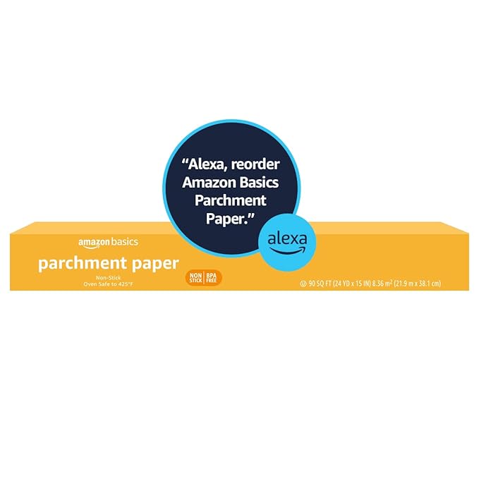 Amazon Basics Parchment Paper for Baking, 90 Sq Ft Roll, 2 Pack - Image 6
