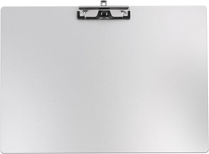 Horizontal Aluminum Clipboard, 11x17 Inches A3 Side Clip Metal Clipboards by Banjiang