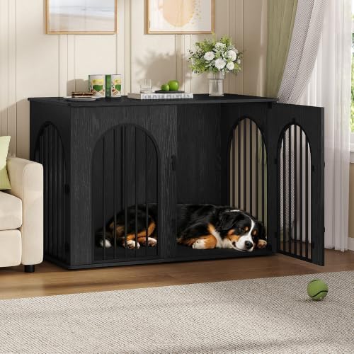 Hzuaneri 46.5'' Dog Crate Furniture,Dog Kennel Indoor for Medium/Large Dogs by Hzuaneri