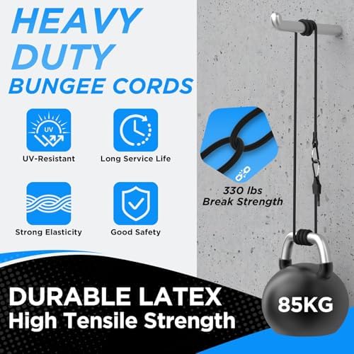 SDTC Tech 48 Inch Adjustable Bungee Cords with Carabiner Hooks - Image 5