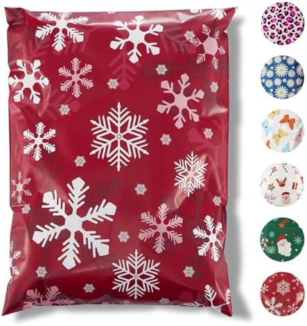 Fuxury Christmas Poly Mailers 10x13" 50Pcs,Cute Shipping Bags for Clothes by Fuxury