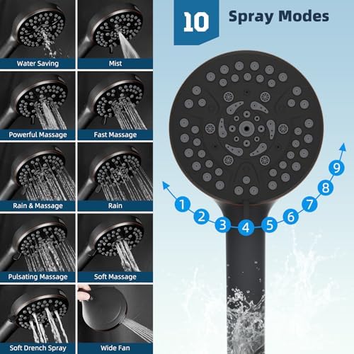 Hibbent All Metal cUPC Certified High Pressure Rainfall 8'' Shower Head - Image 5