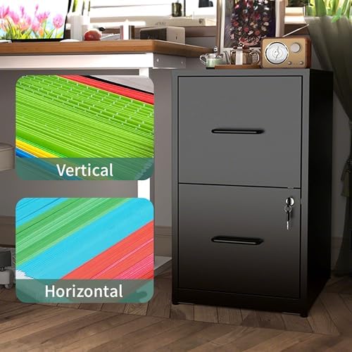 2 Drawer File Cabinet with Lock,Metal File Cabinet for Home Office - Image 6