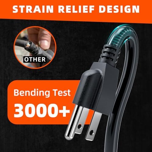 100 FT Outdoor Extension Cord | Black Extension Cord Waterproof, 16 Gauge 13Amps 125V, SJTW, ETL Listed, Indoor/Outdoor Use - Image 3