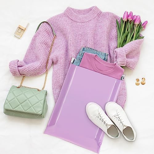 Fuxury Poly Mailers 12x15.5 Inch 1000 Pack, Bulk Shipping Bags for Clothing, Strong Adhesive Shipping Envelopes for Small Business Suppliers,Waterproof Mailers Poly Bags Mailing Envelopes Light Purple - Image 6
