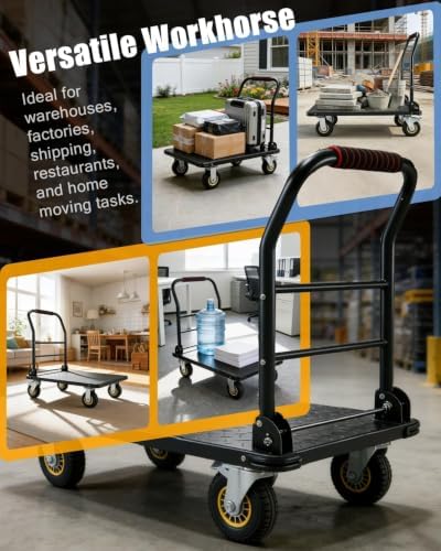 Garvee 1800LBS Platform Truck Cart, 36 "x24 Flatbed Cart - Image 6