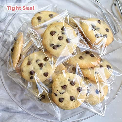 Morepack 4x4 In Cookie Bags Clear Self Sealing Cellophane Treat Bags 200Pcs - Image 4