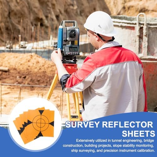 PATIKIL Survey Reflector Target Self-Adhesive Reflective Sheet Surveying Target Mark Tape, Suit for Ship Inspection - Image 5