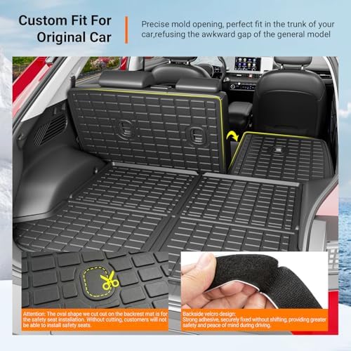 powoq Floor Mats Cargo Mat Compatible with 2022-2024 Ioniq 5 - Image 2