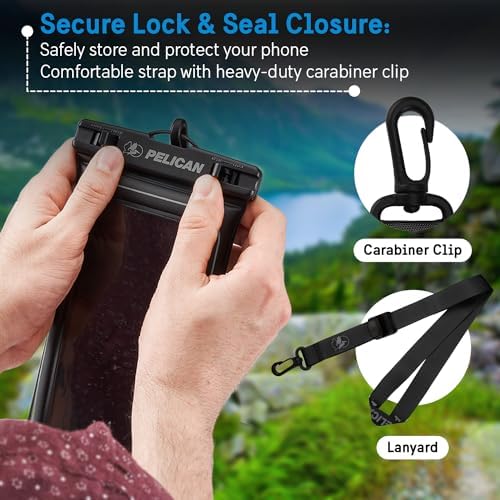 Pelican 4 Pack Marine Waterproof Phone Pouch (Regular) - Stealth Black - Image 5