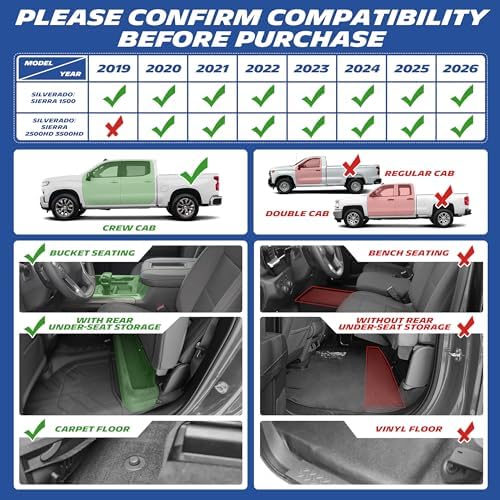 Michelin Vehicle Mats for 2019-2026 Chevy Silverado/GMC Sierra 1500 - Image 3
