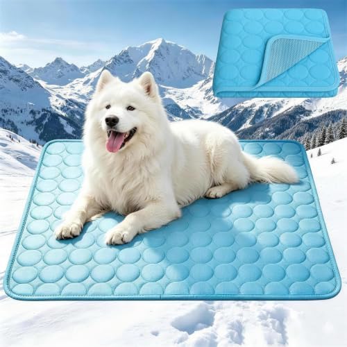 Cooling Mat for Dogs Large,Dog Cooling Mat Indoor,20"x24",Crate Pad for Pet by Hewmaw