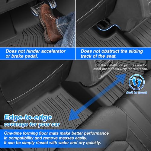 Cartist Floor Mats for Jeep Wrangler JK 2-Door 2007-2018 (NOT for JL/4-Door), All Weather Floor Liners for Wrangler Accessories, Heavy Duty TPE Car Mats, Car Accessories - Image 4