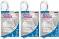Woods Slimline Extension Cord - 16/3 Indoor Flat Plug with Right Angled Design - 3 Polarized Outlets - PVC Jacket - Space Saving - Neutral White - 16 Gauge - 3 Feet (Pack of 12) by Woods