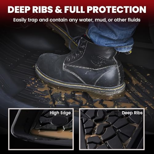 LASFIT Floor Mats for Jeep Wrangler JK 2014-2018 Unlimited 4 Doors - Image 2