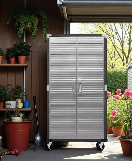 Heavy-Duty Commercial Storage Cabinet (Satin Graphite Black, 36" W x 18" D x 72" H) - Image 7