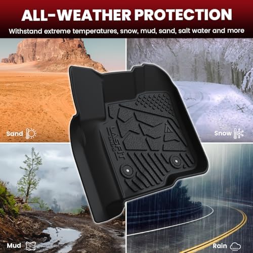 LASFIT Floor Mats for Ford F250/F350/F450 2012-2016 Crew Cab Carpet Floor - Image 5