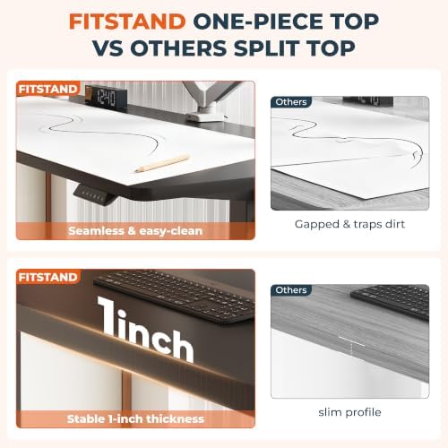 55x 28x 1''One-piece Standing Desk Stand Up Adjustable Desk - Image 5