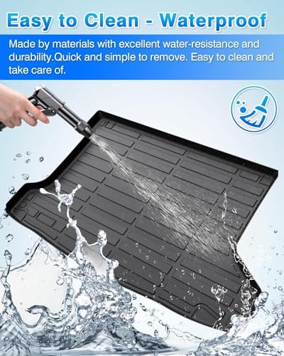 Cartist Cargo Liner Custom Fit for HR-V HRV 2016-2022 (Only AWD Models) All Weather Rear Trunk Mat High Side Waterproof Black TPE - Image 3