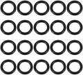 uxcell Nitrile Rubber O-Rings 28mm OD 21mm ID 3.5mm Width, Metric Nitrile Rubber Sealing Gasket for Automotive Machine Plumbing, Pack of 20 by uxcell