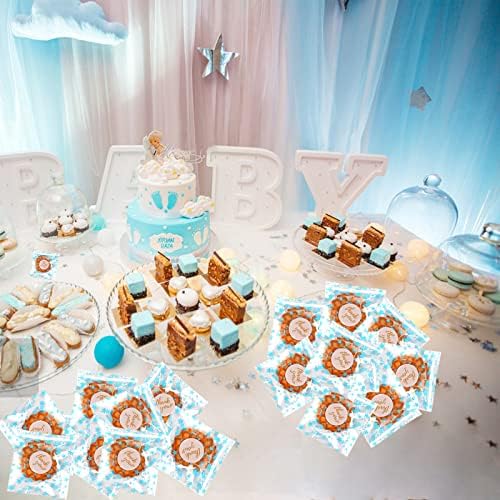 100 Pcs Star Printed Sealable Gift Wrap Cello Cellophane Bags Self sealing Adhensive Treat Bags Party Favor bags (4x6inch, Blue) - Image 6