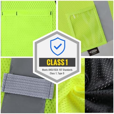 JKSafety Safety Vest for men women Hi Vis Vest with Pockets and Zipper High Visibility Construction Vests BX310 - Image 4