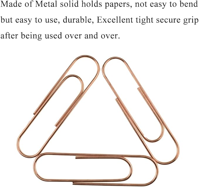 HAHIYO Paper Clips Sturdy 4 inches Length 14 Pack Paperclips Heavy Duty Tight - Image 4