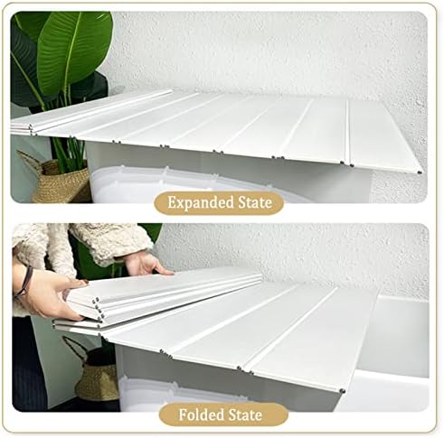 Bamboo Bathtub Caddy Tray with Foldable Dust Proof Board Spa Bathroom Shower Shelf nizer for Relaxing Bath Time Multifunctional Design with 0.6cm Thickness - Image 5