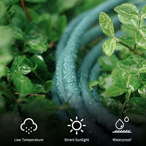 YOJOE Indoor Outdoor Extension Cord, 3 Prong 13A Weatherproof Power Cord, 16 Gauge Heavy Duty 8 ft Green Extension Cord for Garage, Garden and Home, 16/3 SJTW UL Certified - Image 3