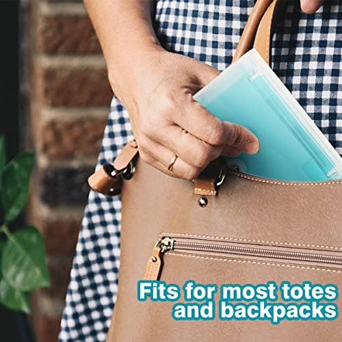 H4D Coupon Receipt Holder, 13 Pocket Accordion File Folder, 7 x 4.5, Teal - Image 6