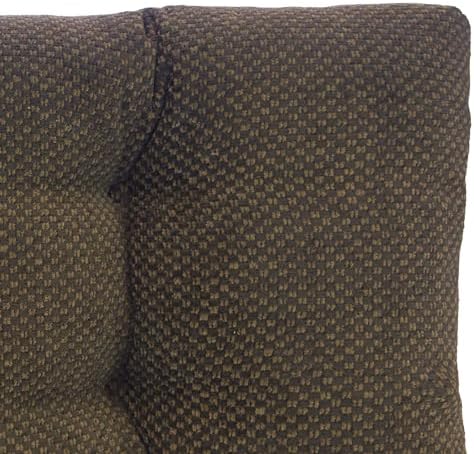 Klear Vu The Gripper Non-Slip Tufted Bench Cushion for Indoor Furniture, Assembled in USA, Entryway Storage, Bay Window, Corner Nook or Piano Seat, 33 Inches, Chenille Dark Brown - Image 3