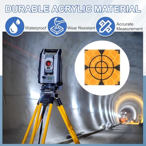 PATIKIL Survey Reflector Target Self-Adhesive Reflective Sheet Surveying Target Mark Tape, Suit for Ship Inspection - Image 4