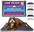 Pet Dreams Dog Crate Pad - Washable Kennel Mat, Crate Pads for Dog Cages, Non-Toxic, Flat Indoor Cat Bed, Fits iCrate 18, 24, 30, 36, 42, 48 Inches (Grey, X Small, 18") by PetDreams