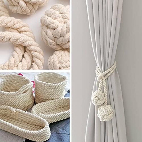 NOANTA Red Macrame Cord 3mm x 220yards, Colored Cotton Rope Macrame Yarn - Image 6