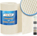 BAGAIL Non-Adhesive Shelf Liner, Thick Strong Grip Drawer Liners for Kitchen Cabinets, Heavy-Duty Easy Cut Cabinet Liners for Shelves, Pantry, Bathroom Cupboards - 17.5" x 10FT, Cream by BAGAILBASICS