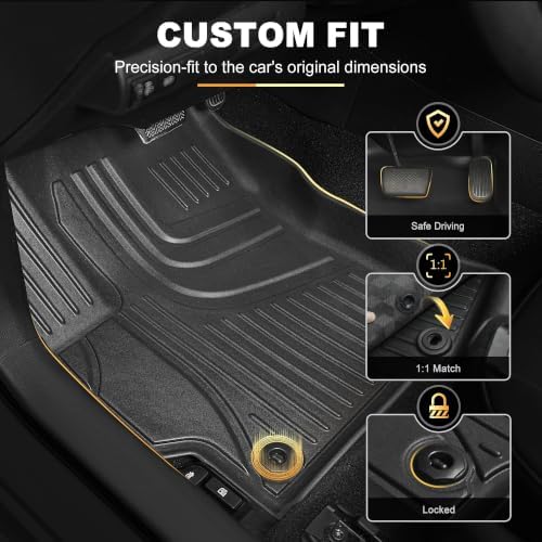 AOMSAZTO Floor Mats for Toyota Corolla Sedan 2020-2026 (NO Hatchback/Cross) - Image 3