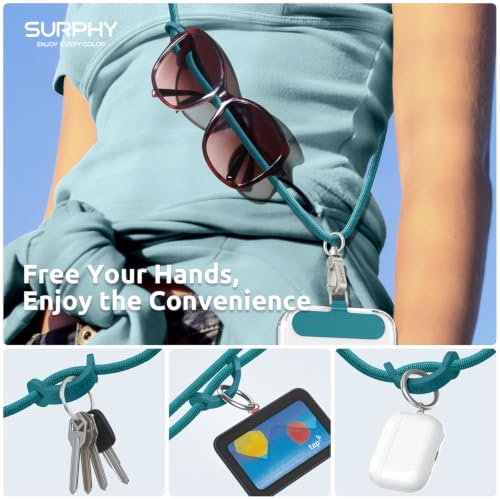 SURPHY Phone Lanyard Crossbody, Phone Strap Crossbody with 2 Tether Tabs - Image 2