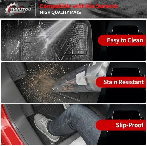 Floor Mats for 2021-2025 2026 Kia Sorento 6&7 Passenger - Image 5