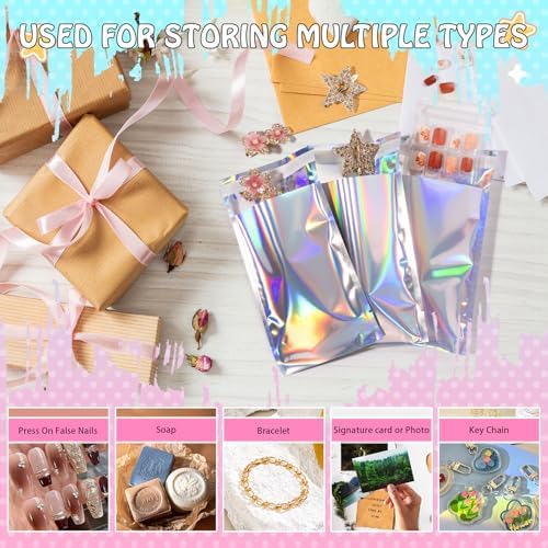 FUNFERY 4x6 in Holographic Mylar Poly Mailers Self Sealing Adhesive Bag - Image 4