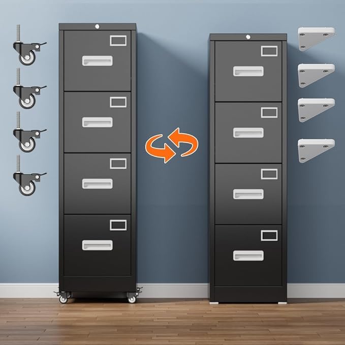 Aobabo 4 Drawer File Cabinet - Image 4