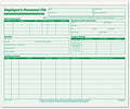 TOPS 3287 Employee Record File Folders, Straight Cut, Letter, 2-Sided, Green Ink (Pack of 20) by TOPSProducts