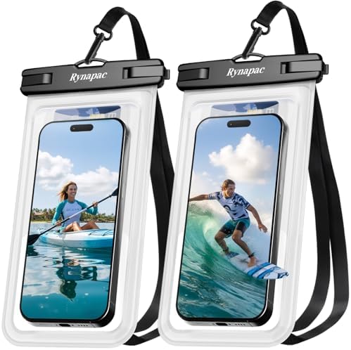Rynapac Waterproof Phone Pouch 2 Pack, Waterproof Phone Case, [Up to 8.5''] by Rynapac