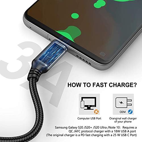 USB to USB C Cable 3FT 5 Pack, Type C Fast Charger Cord - Image 3